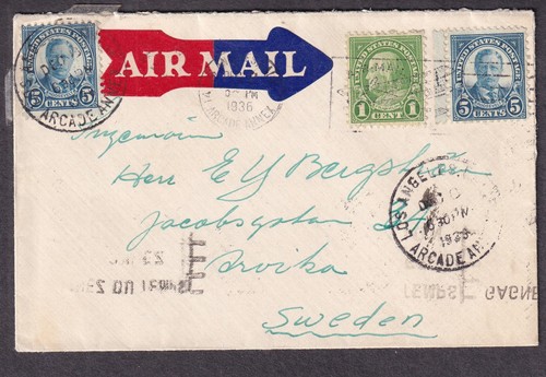 1936 copertina posta aerea - , los