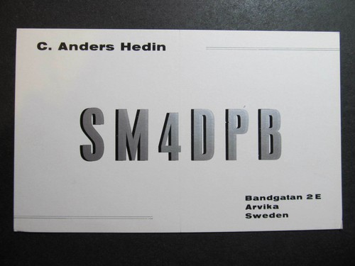 10296 amateur radio qsl card - 10296,
