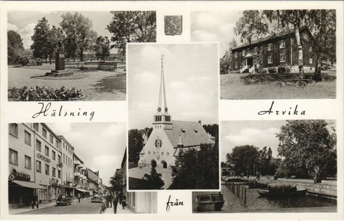 Cartolina cpa arvika halsning - cartolina,
